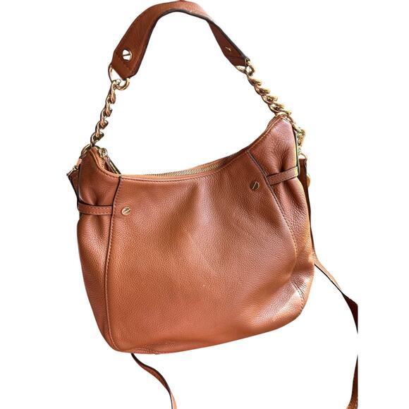 Michael Kors Handbags - Authentic Michael Kors shoulder handbag Model AV-1405 brown gold